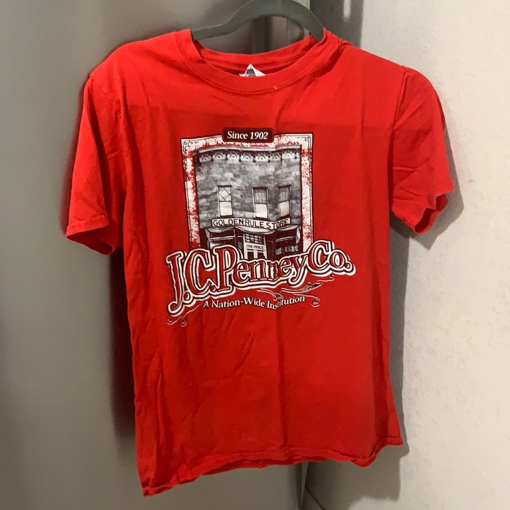 Red JCPenney merch.
